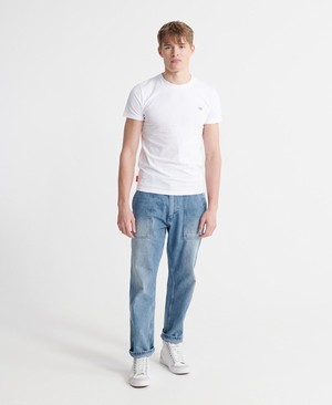 Superdry Lionel Easy Fatigue Jeans Férfi Nadrág Kék/Szürke | EXNPJ9462